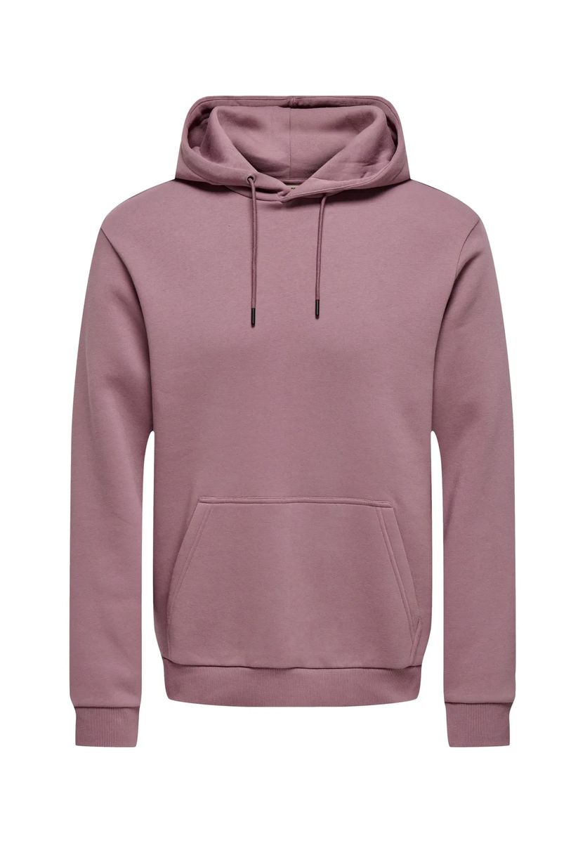 Klassischer Fleece-Hoodie mit Kordelzug