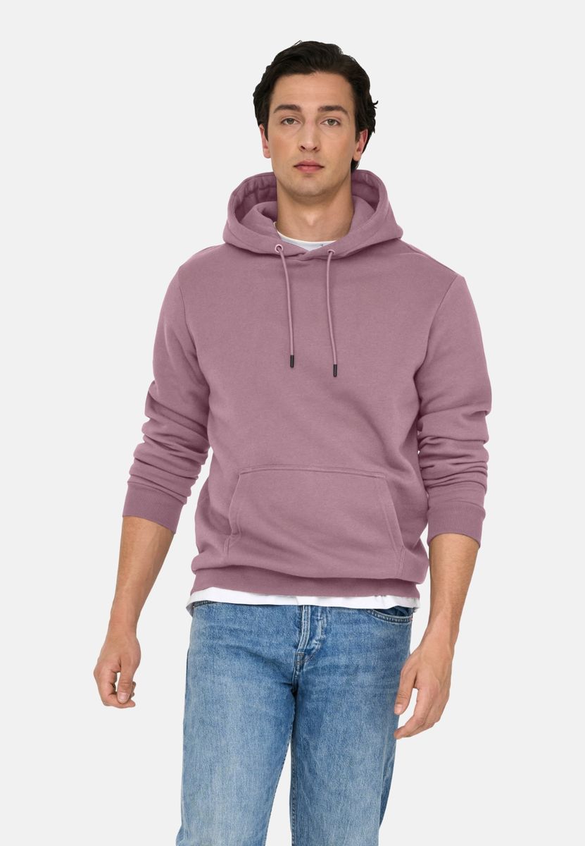 Klassischer Fleece-Hoodie mit Kordelzug