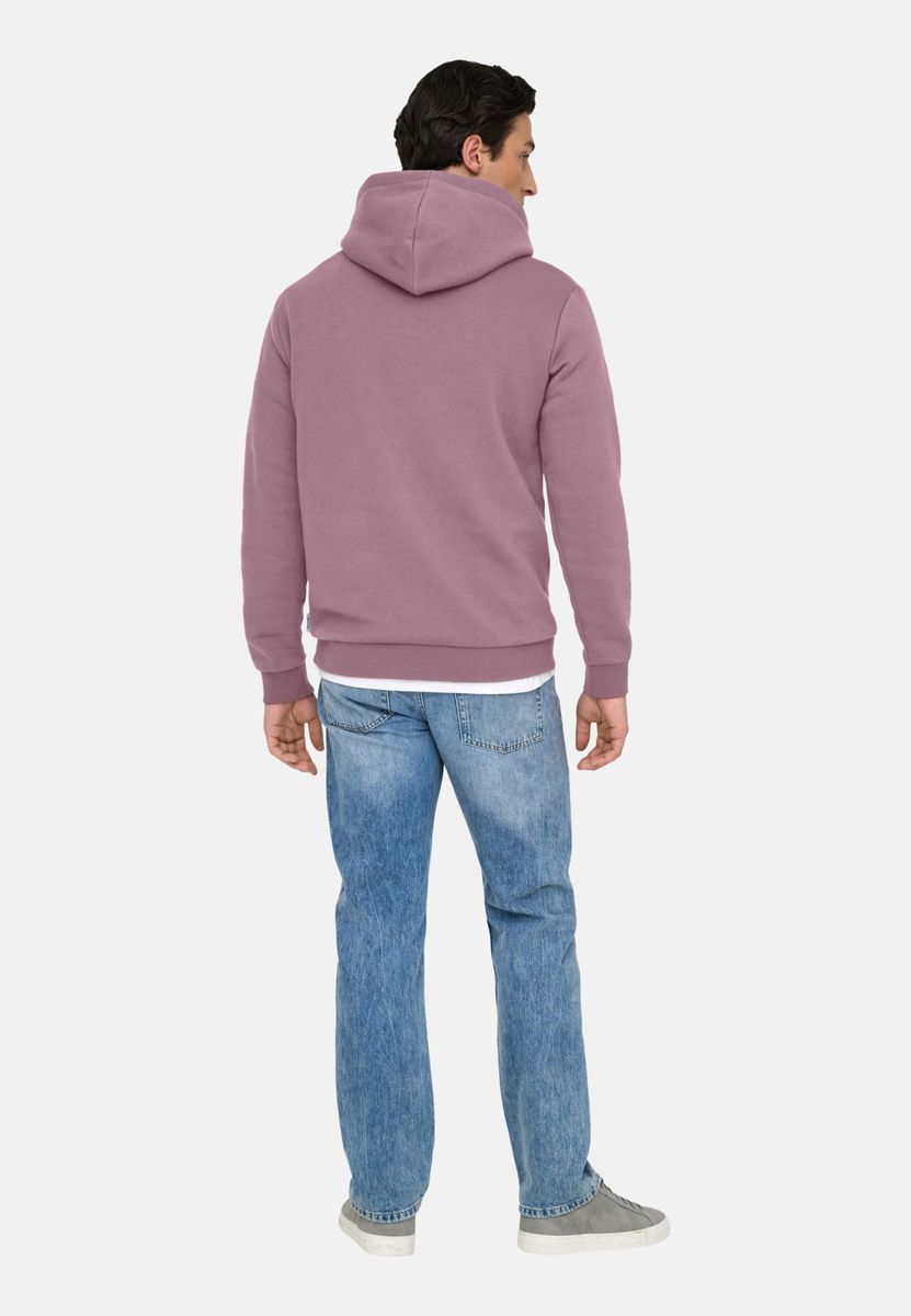 Klassischer Fleece-Hoodie mit Kordelzug