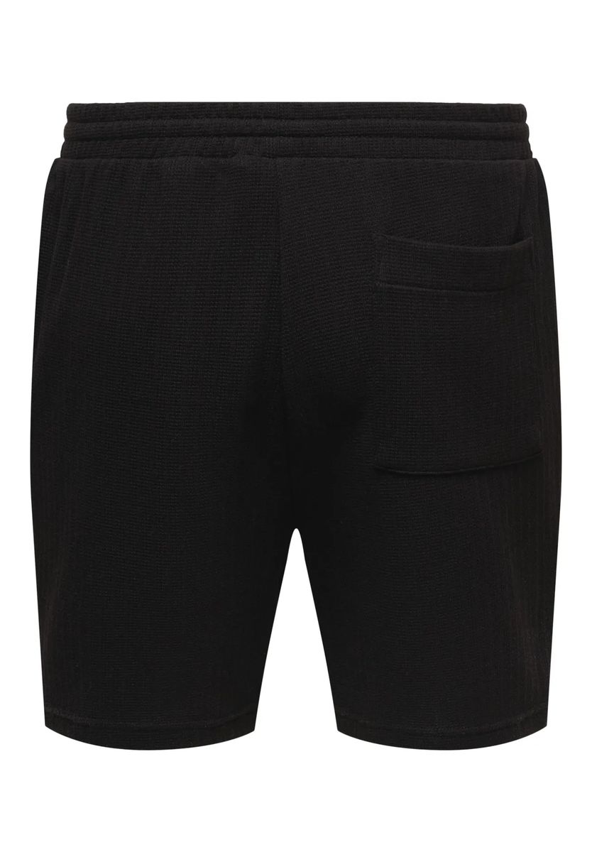 Strukturierte Sweatshorts mit Tunnelzug