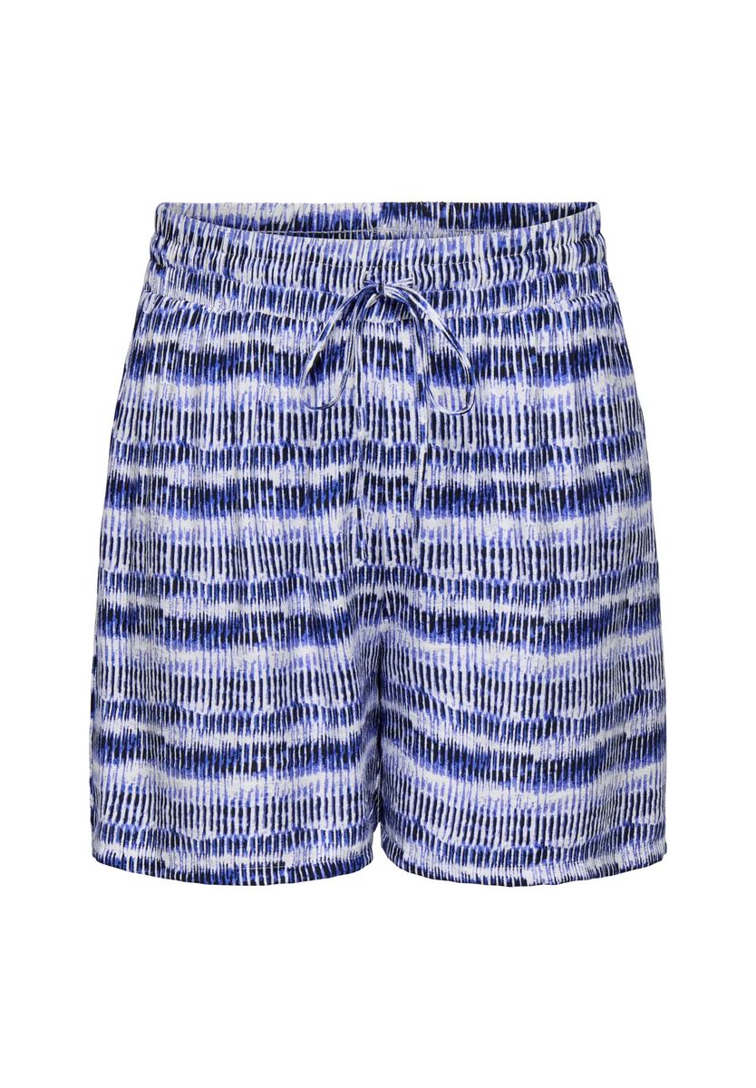 Gemusterte Shorts mit Tunnelzug