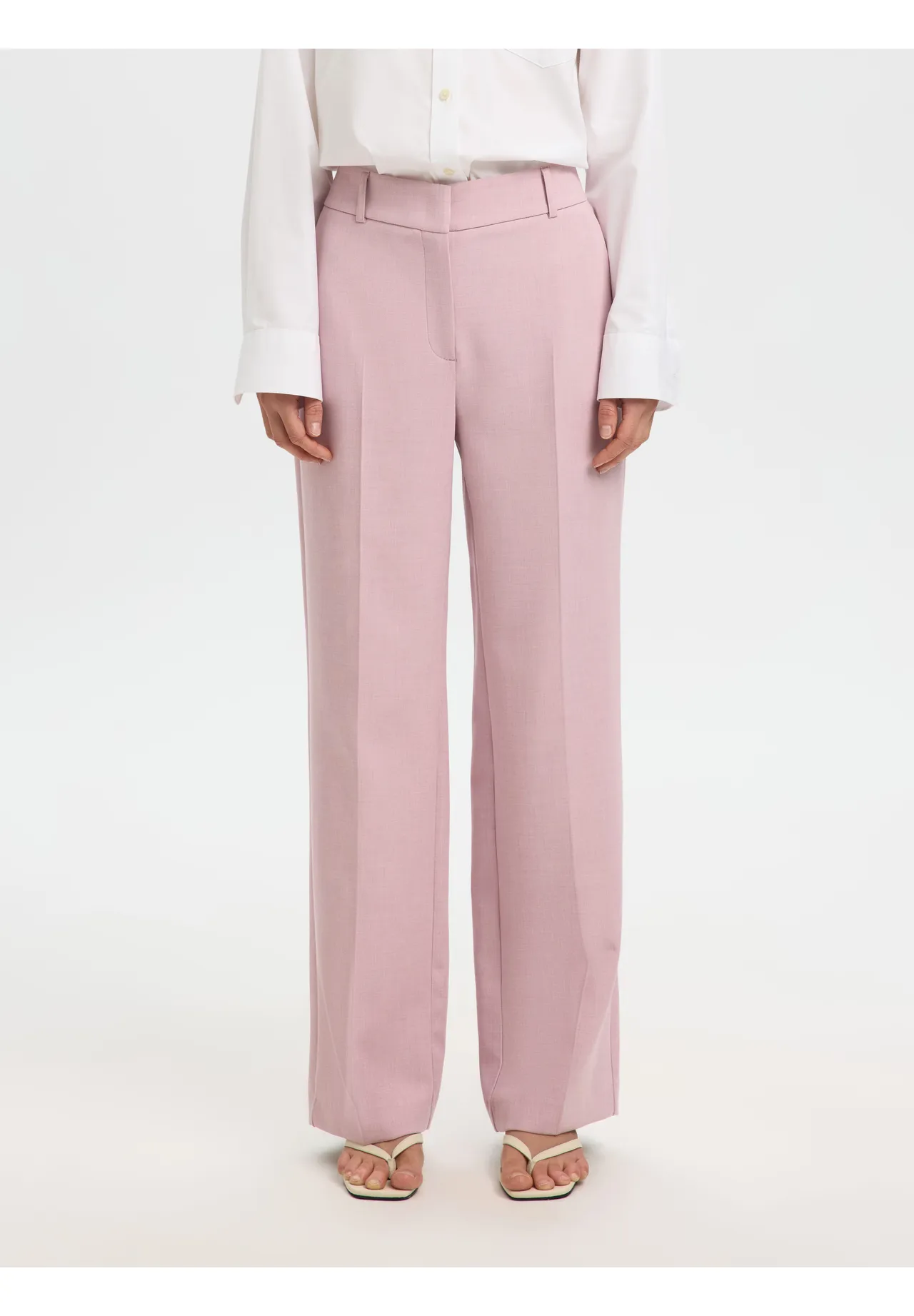 Elegante Weit geschnittene Anzughose