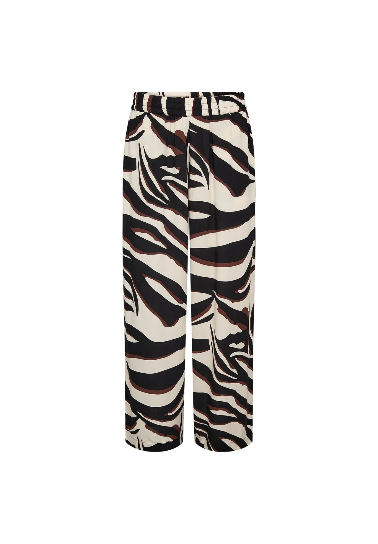 Weite Hose mit auffälligem Animalprint