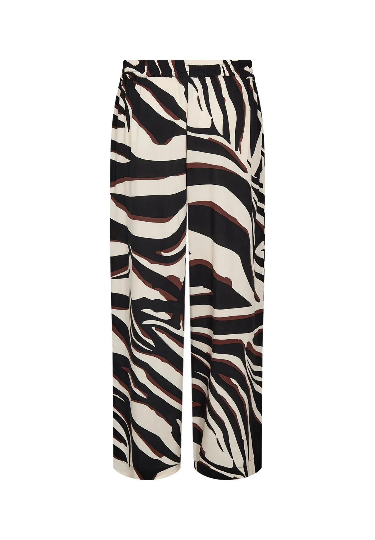 Weite Hose mit auffälligem Animalprint