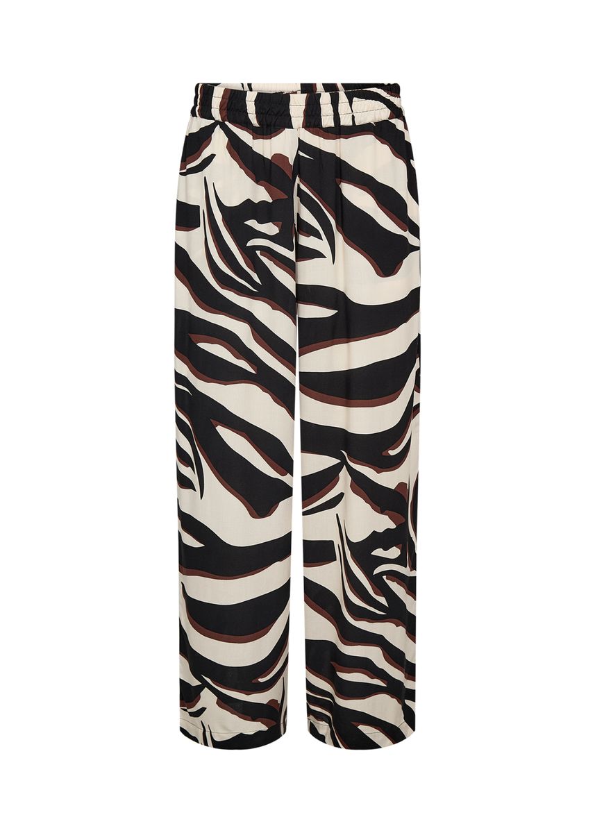 Weite Hose mit auffälligem Animalprint