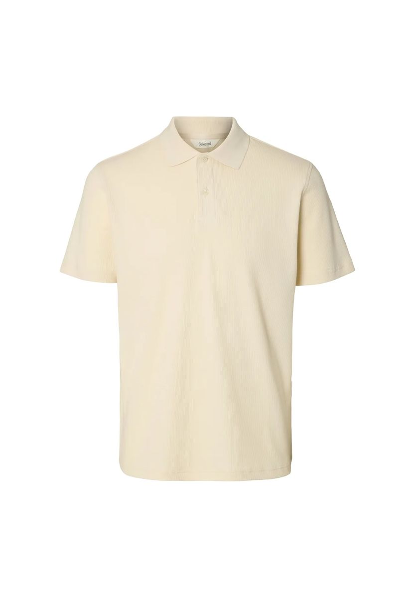 Kurzarm-Poloshirt mit Struktur