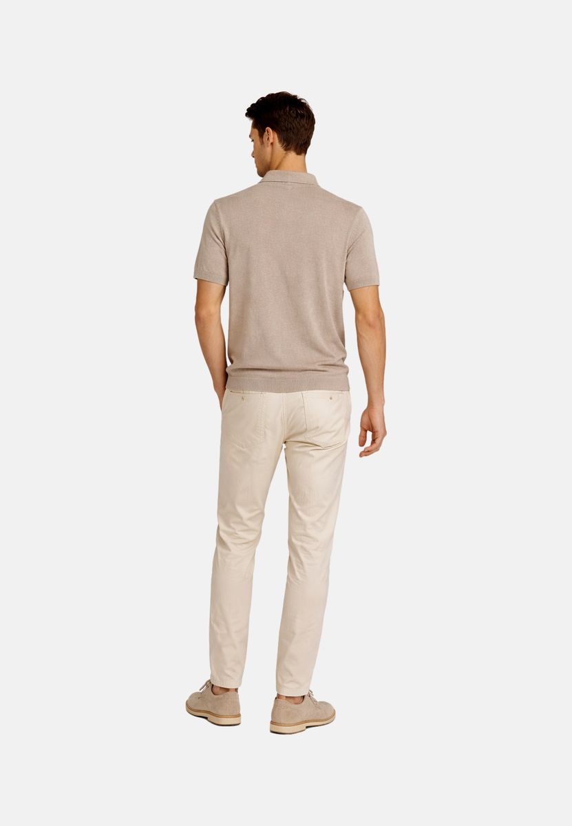 Kurzärmliges Strick-Poloshirt