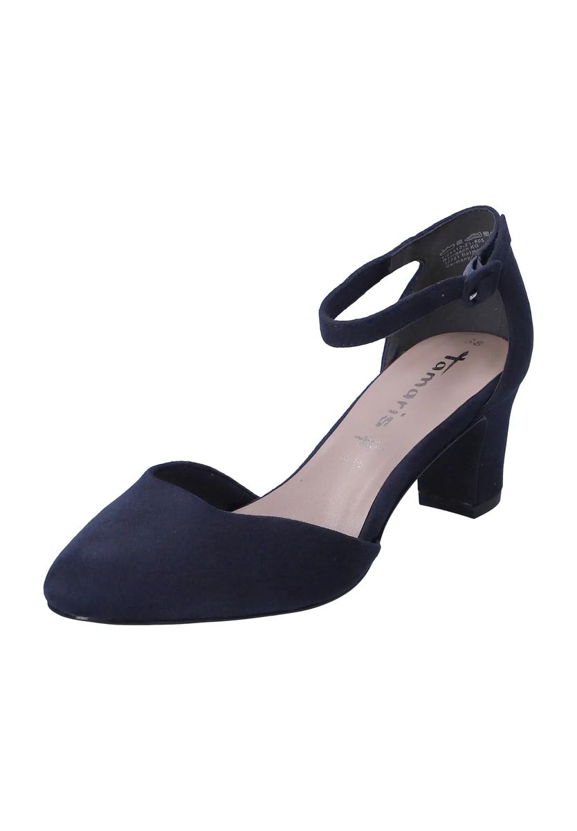 Tamaris Pumps, Schnalle. Blockabsatz, für Damen, blau, 41
