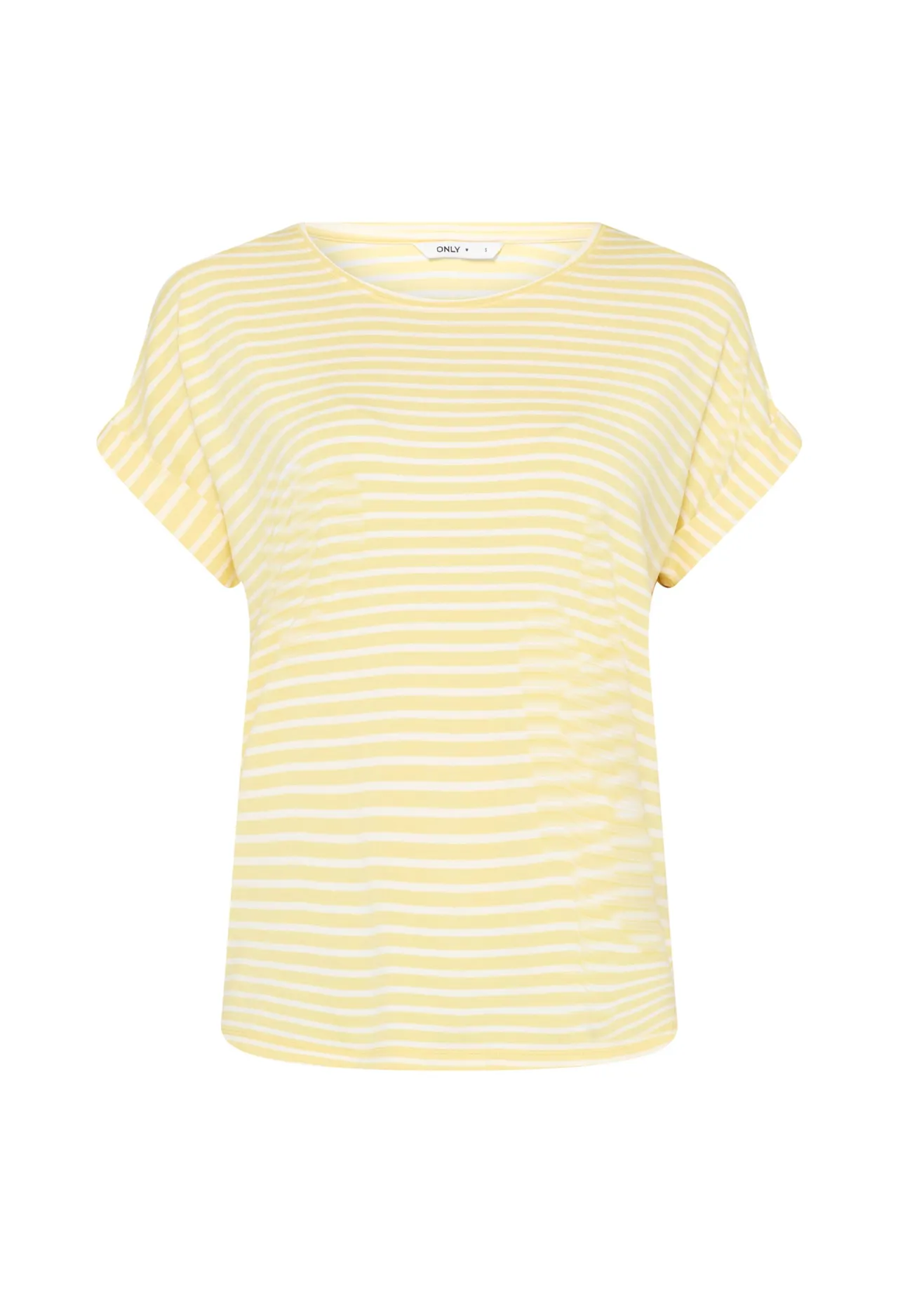 Gestreiftes T-Shirt mit überschnittenen Schultern