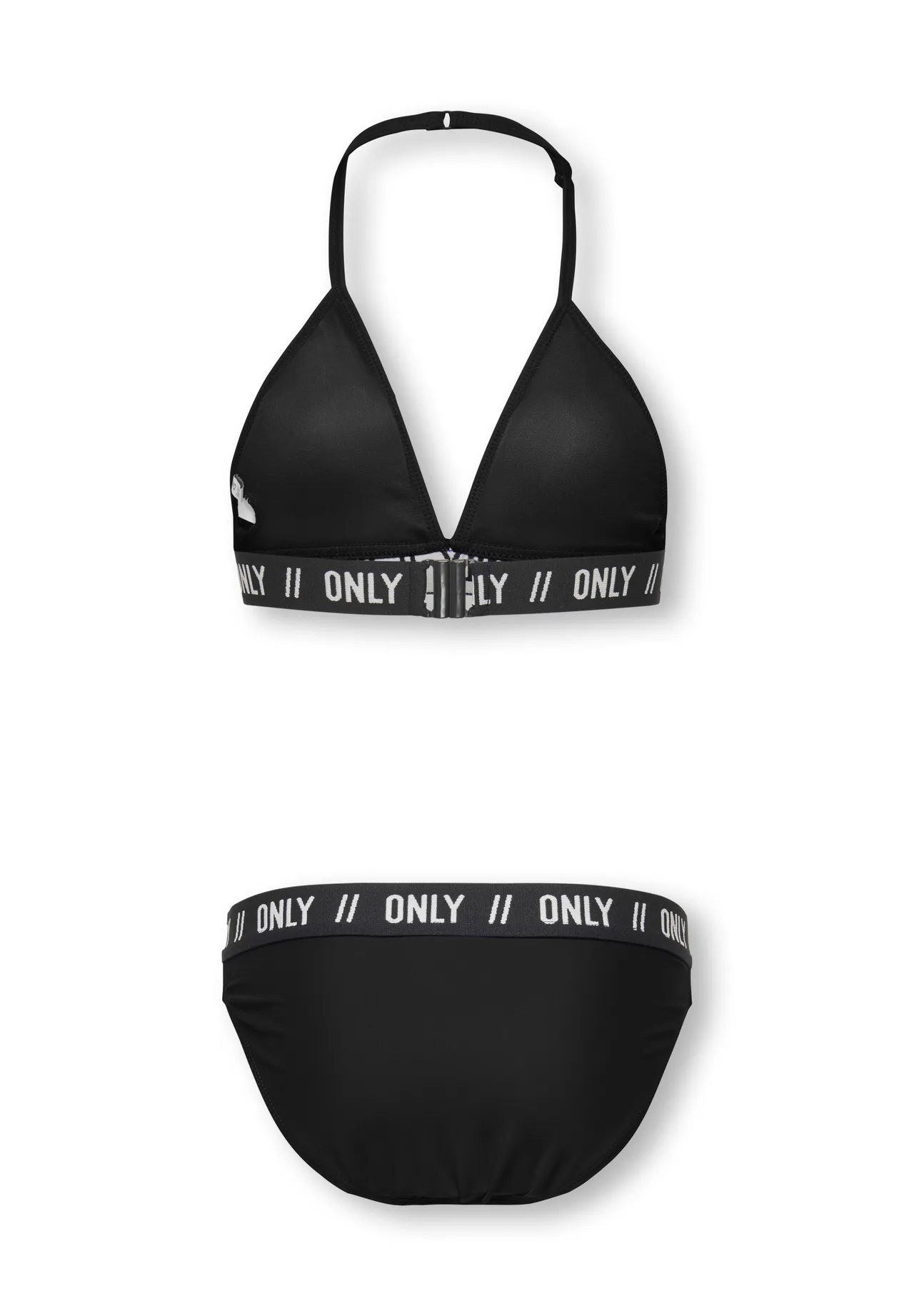 Triangel-Bikini mit Logo-Bund
