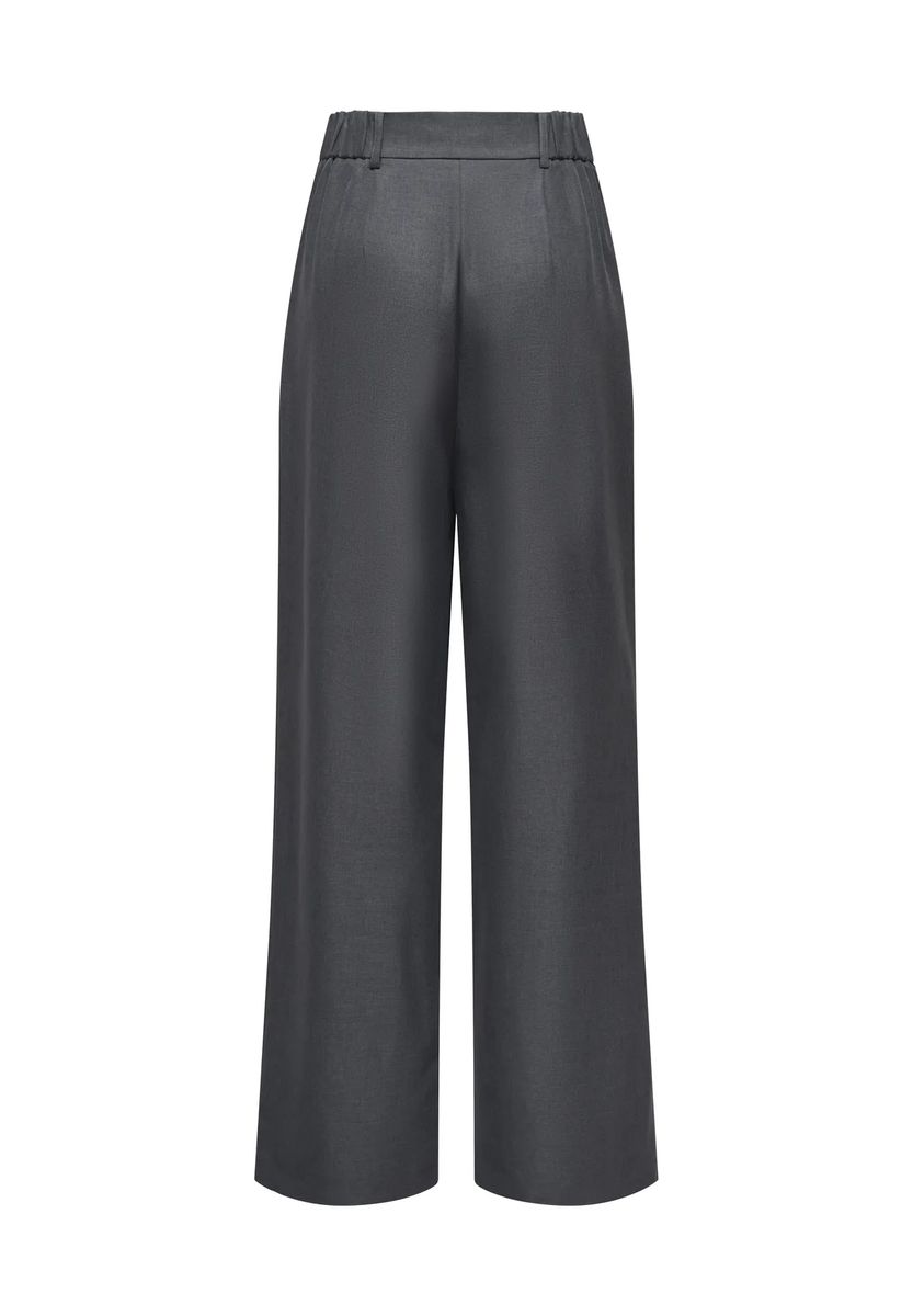 Hochgeschnittene Weite Bundfaltenhose