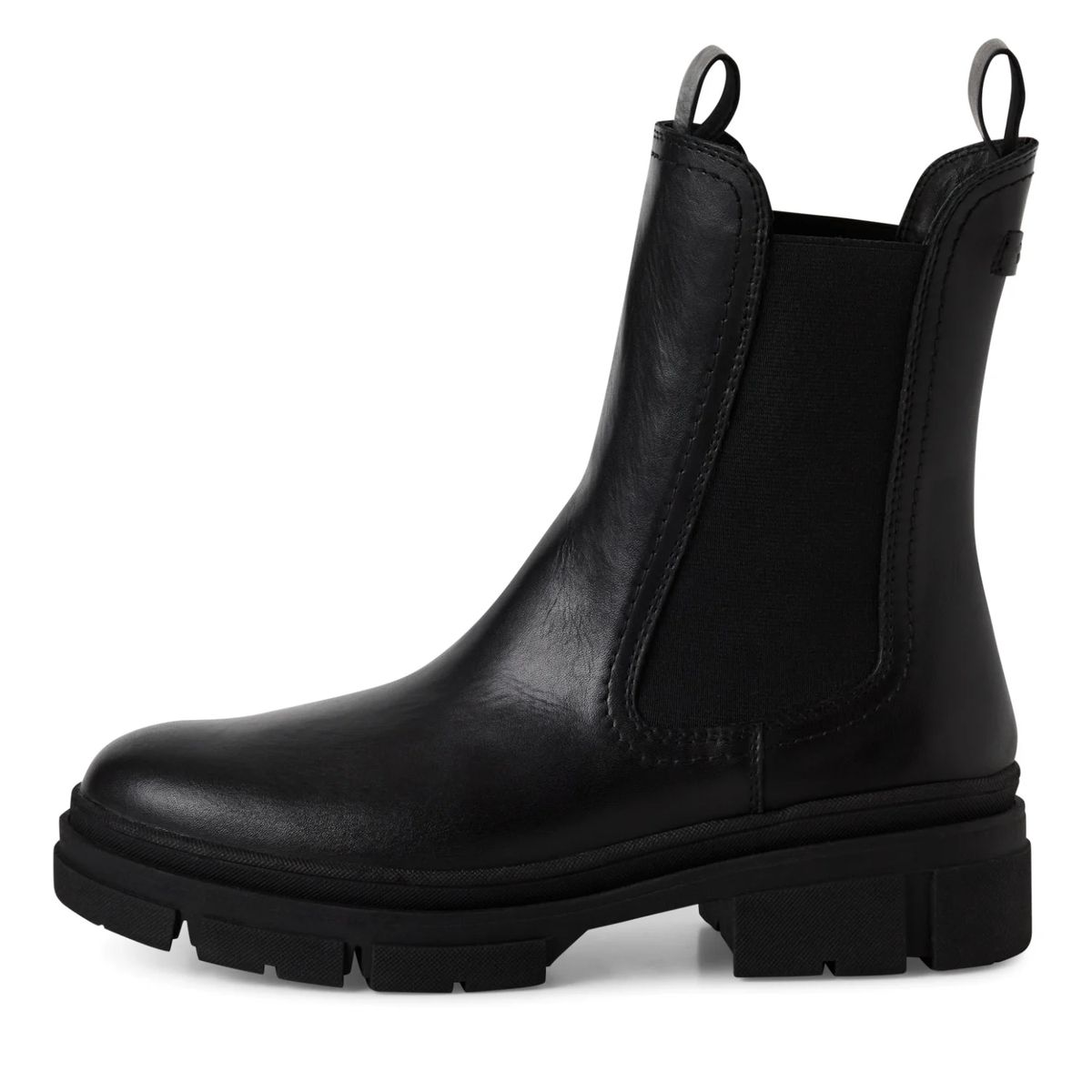 Klassische Chelsea Leder Stiefelette
