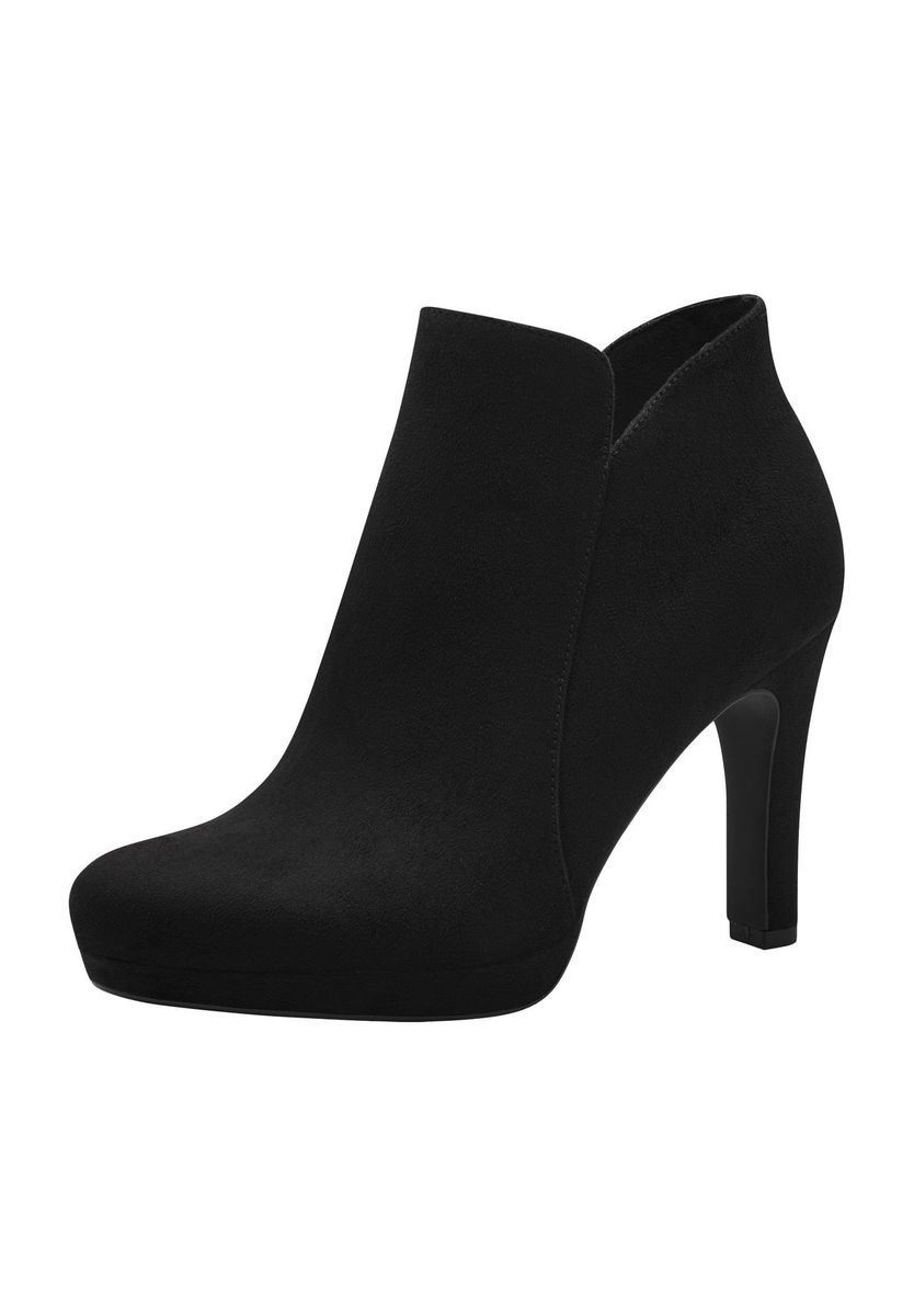 Klassische Wildleder Stiefelette mit hohem Absatz