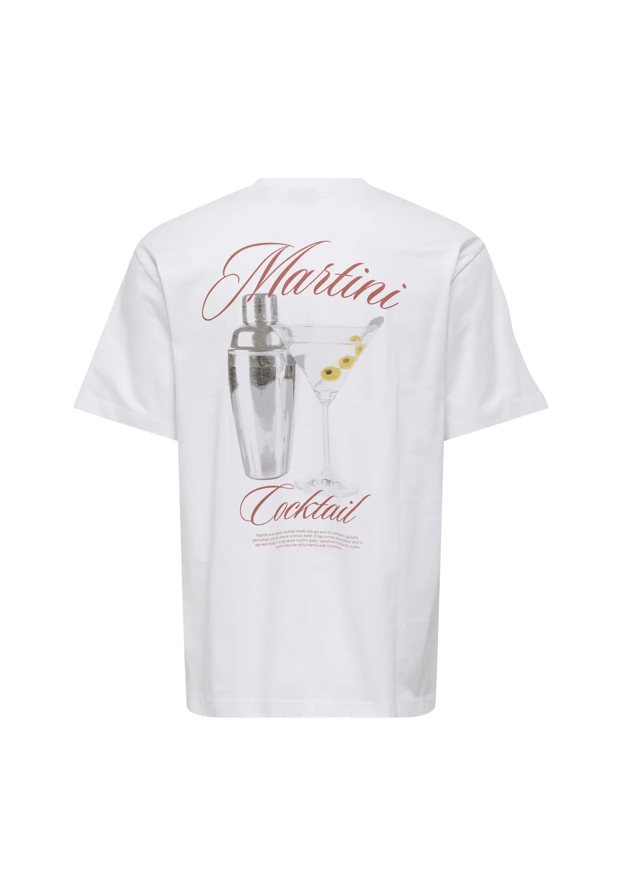 Martini Cocktail Baumwoll T-Shirt