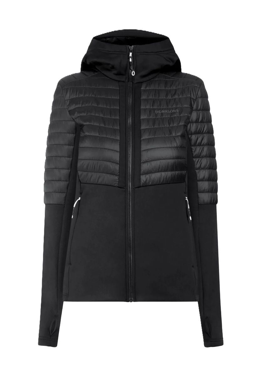 Hybride Steppjacke mit Kapuze