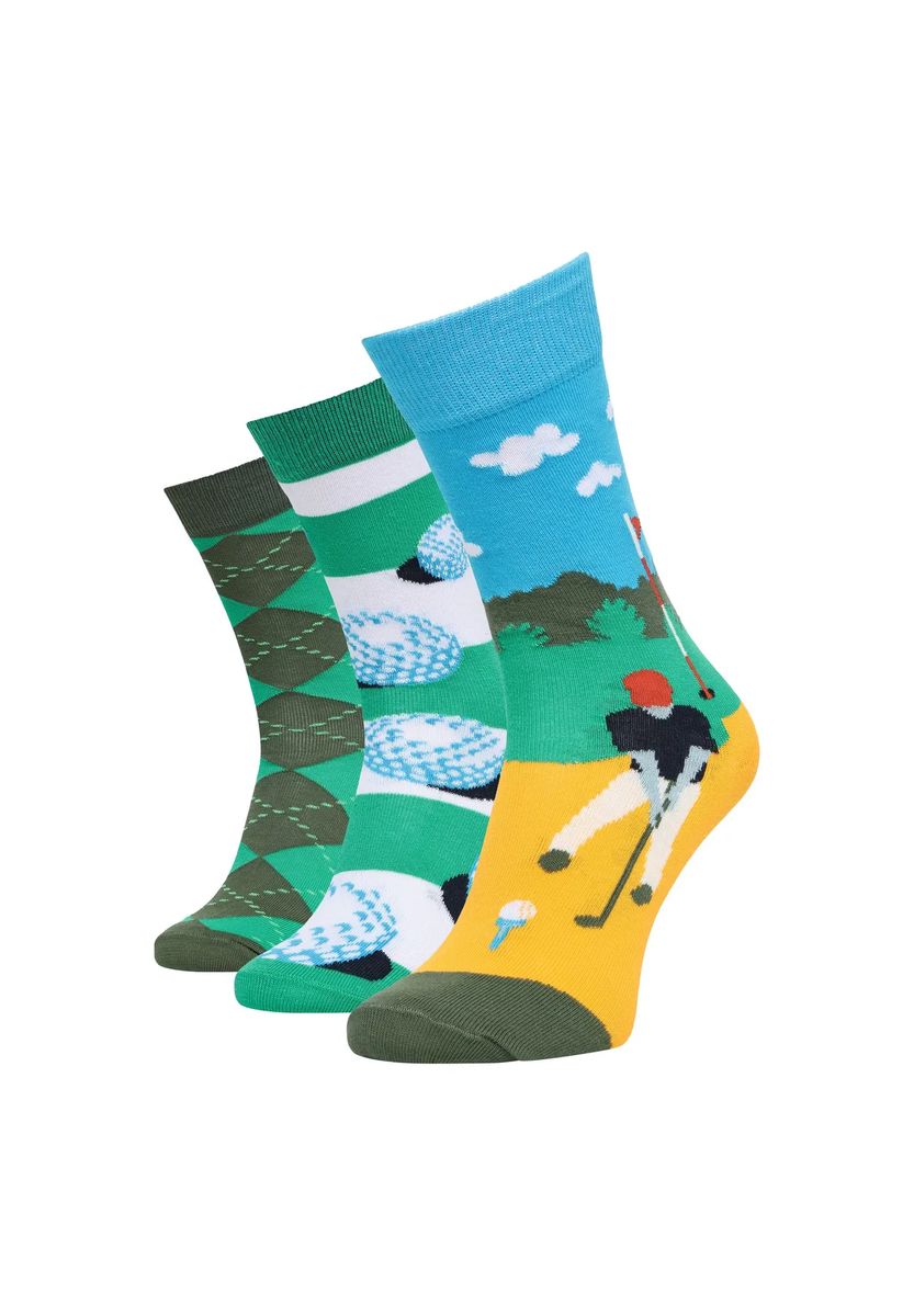 Crew-Socken mit Golf-Motiven