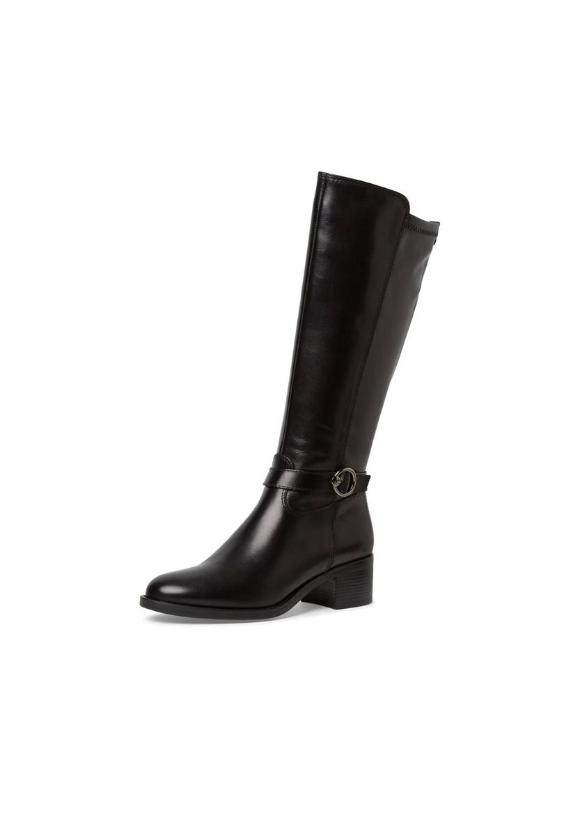 Leder Kniehohe Stiefel mit Absatz