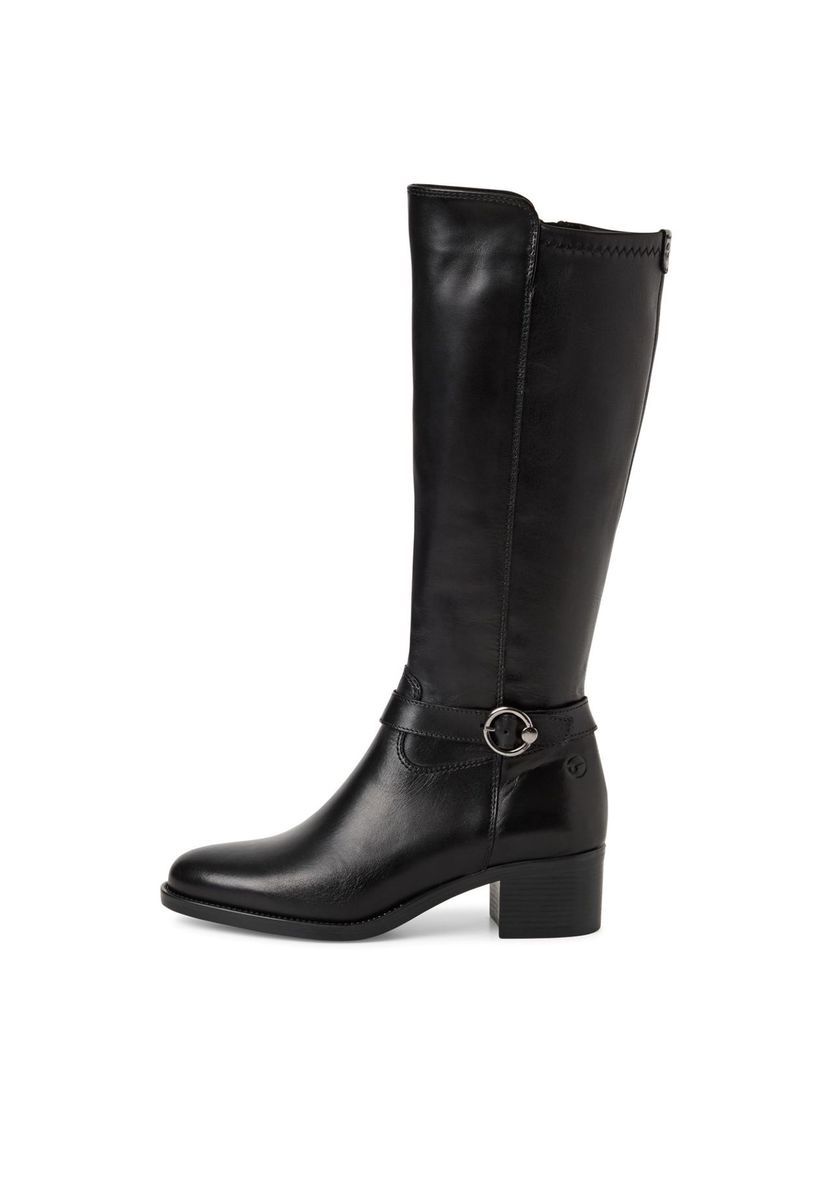 Leder Kniehohe Stiefel mit Absatz