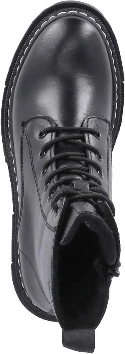 Robuste Leder-Schnürstiefeletten
