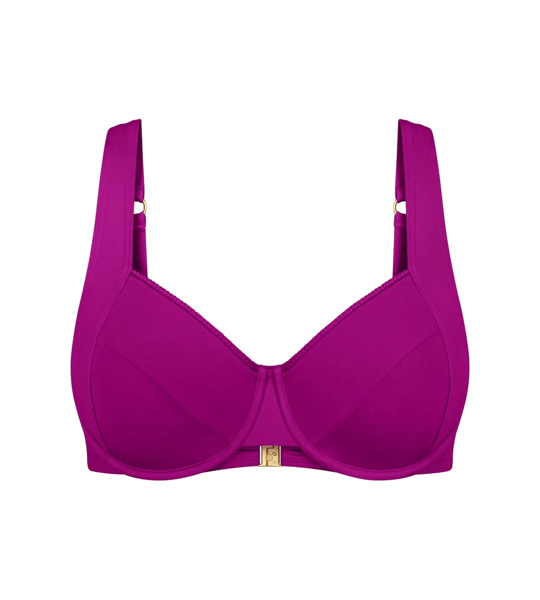 Stützendes Bügel-Bikini-Oberteil mit Borte