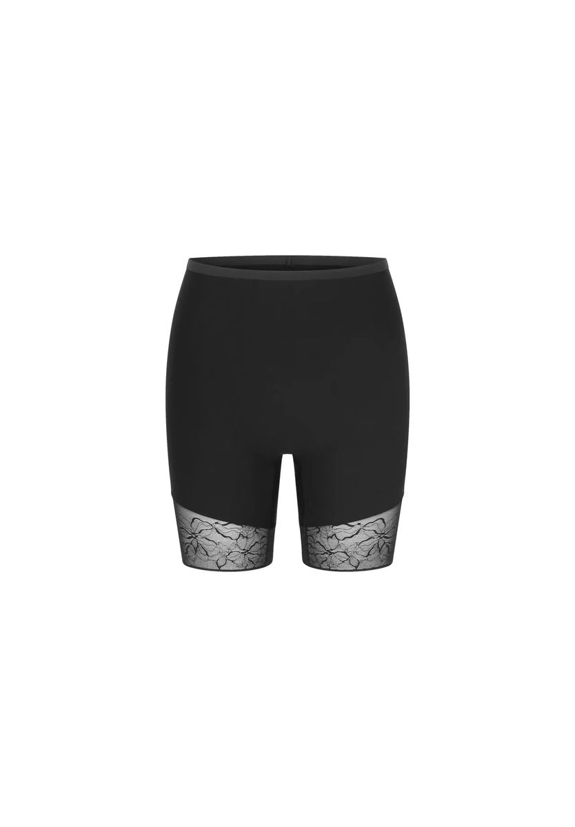 Formende High-Waist-Shorts mit Spitze