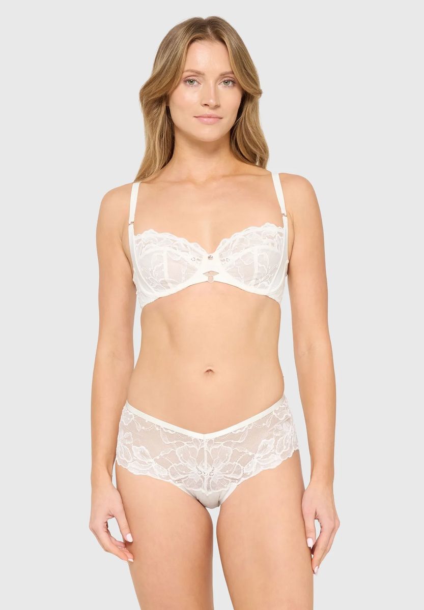 Maxislip mit floraler Spitze