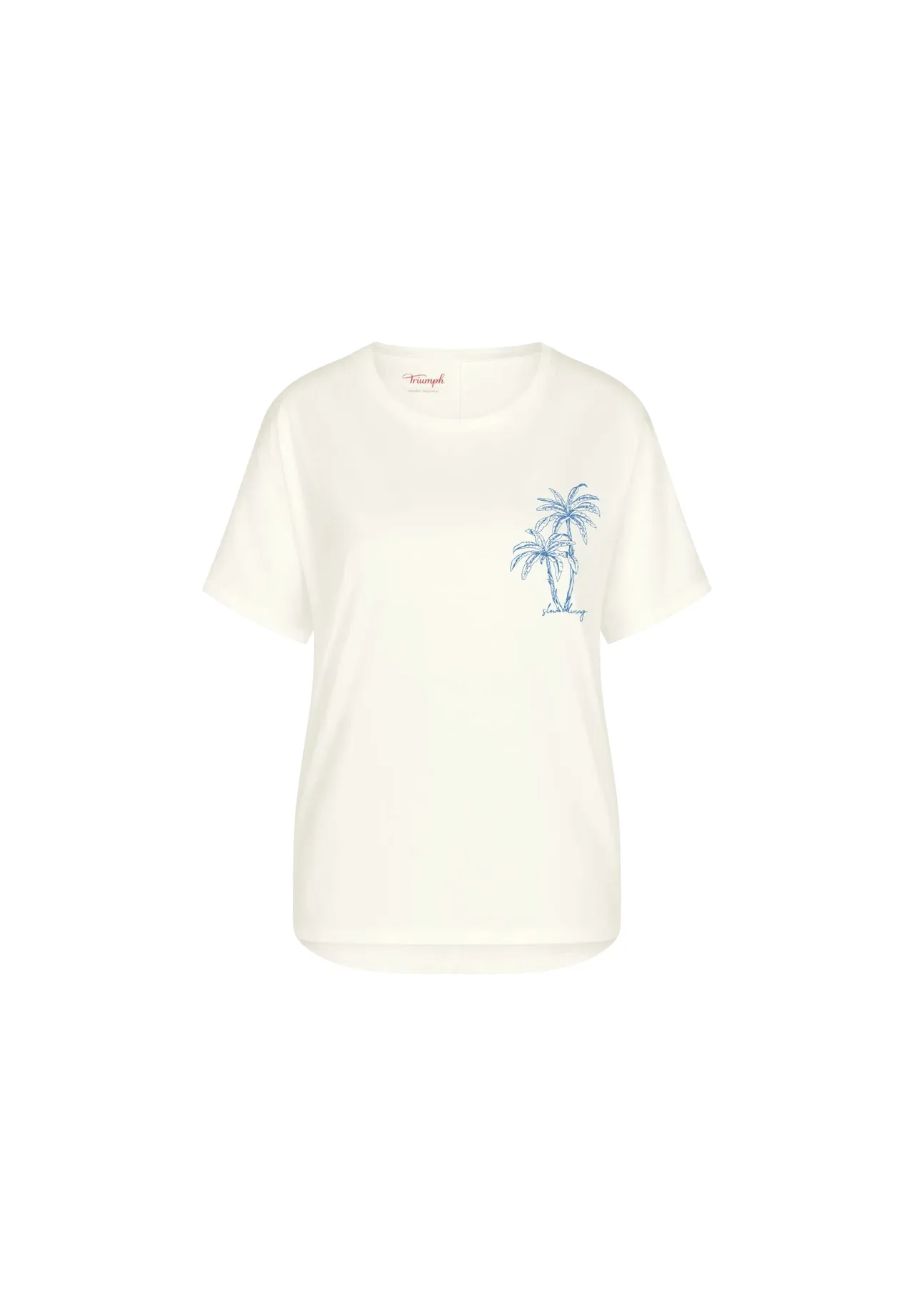 Lockeres Schlafshirt mit Palmen-Print