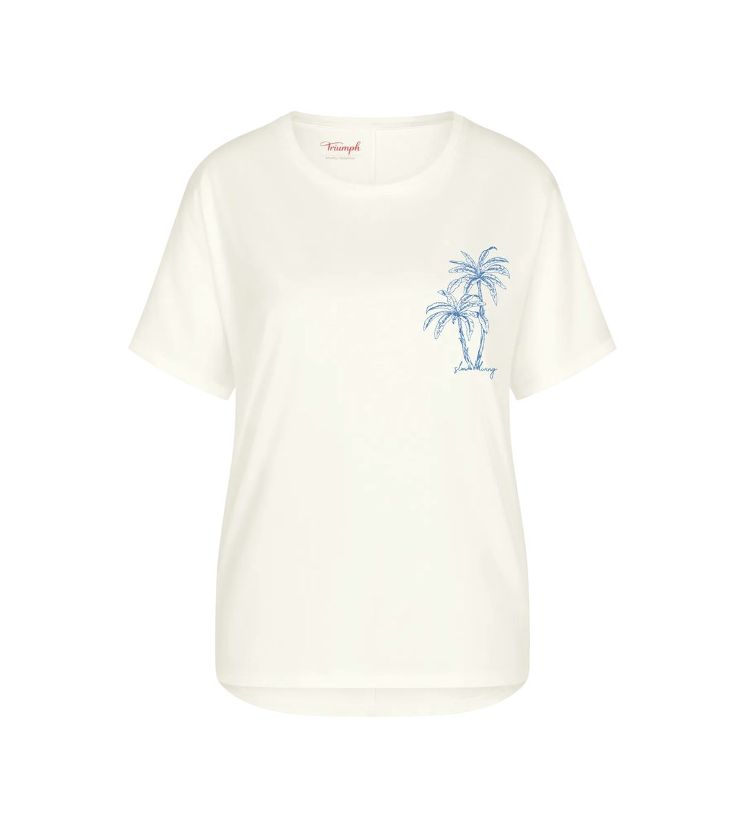 Lockeres Schlafshirt mit Palmen-Print