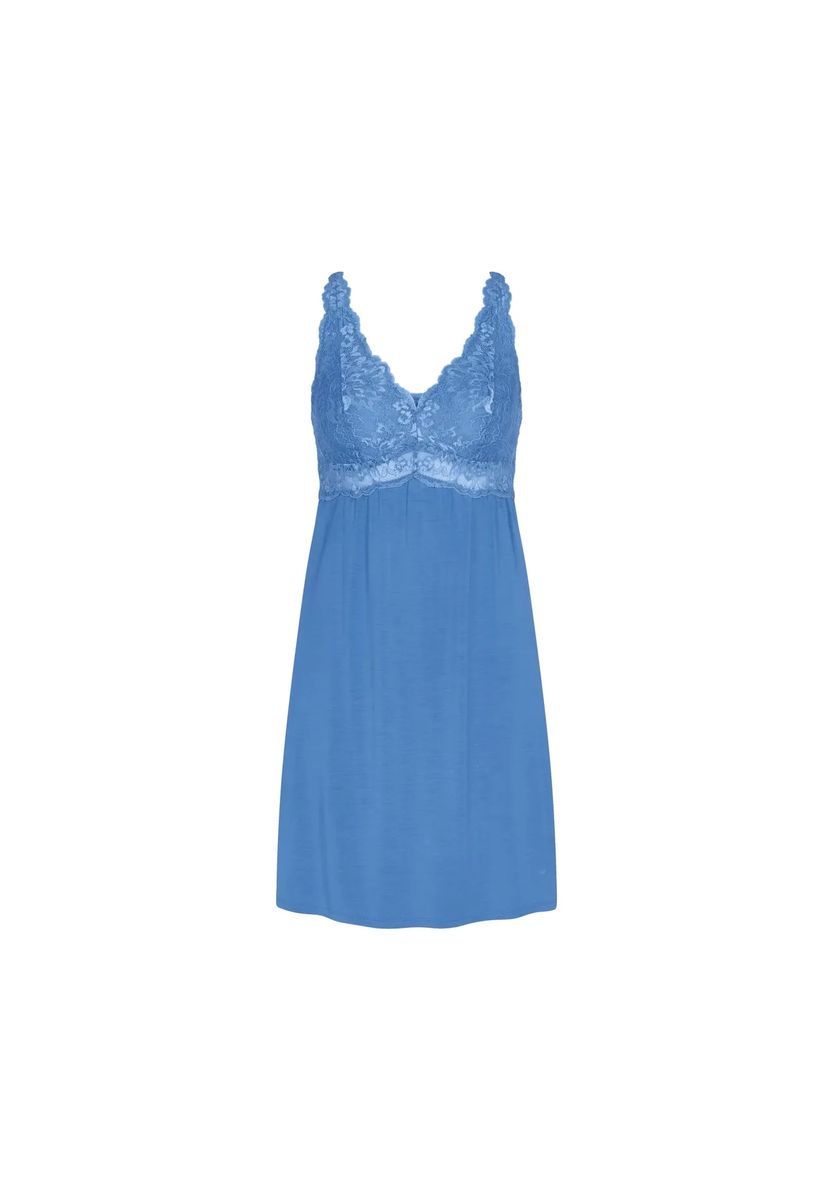 Chemise mit V-Ausschnitt und Spitze