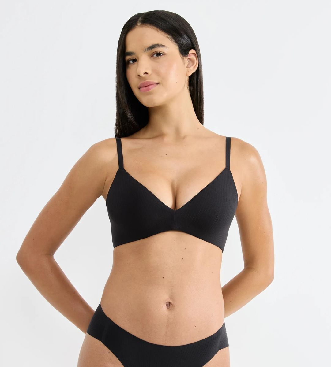 Unsichtbarer Gerippter Push-Up-BH