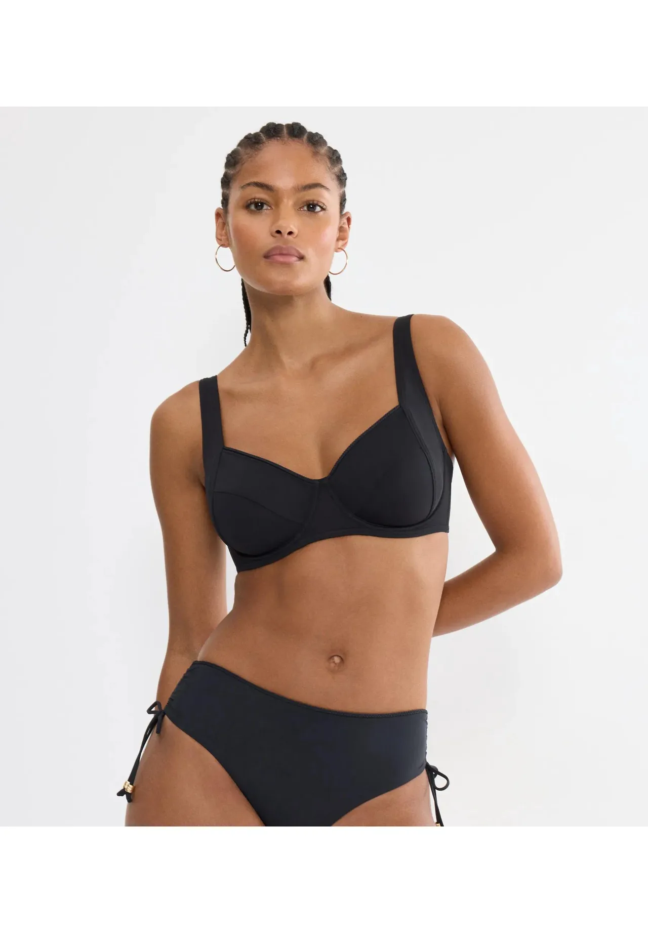Bügel-Bikini-Oberteil mit Ziernähten
