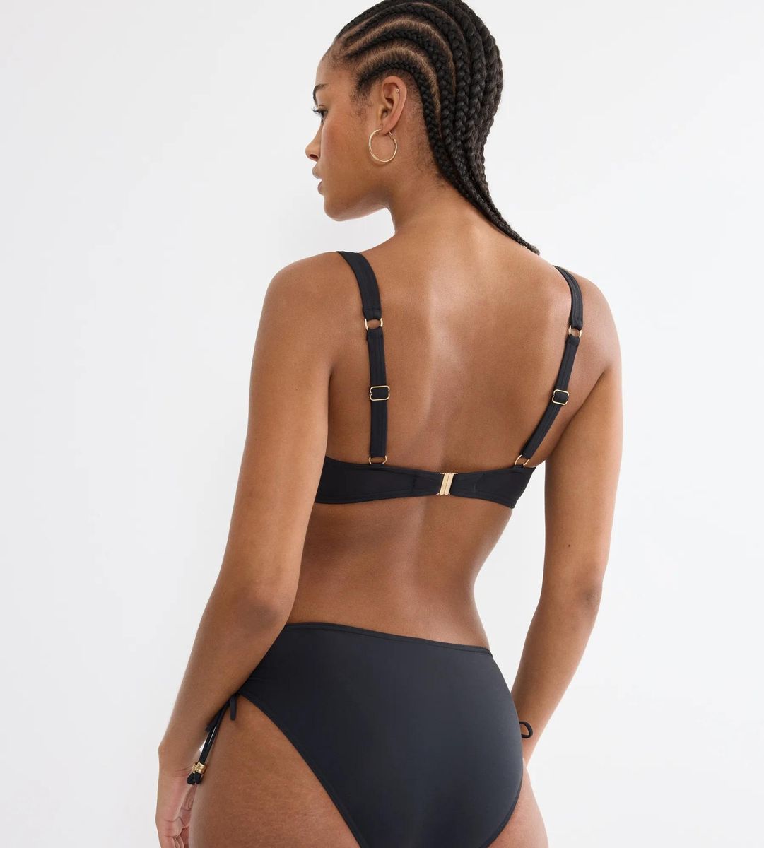 Bügel-Bikini-Oberteil mit Ziernähten