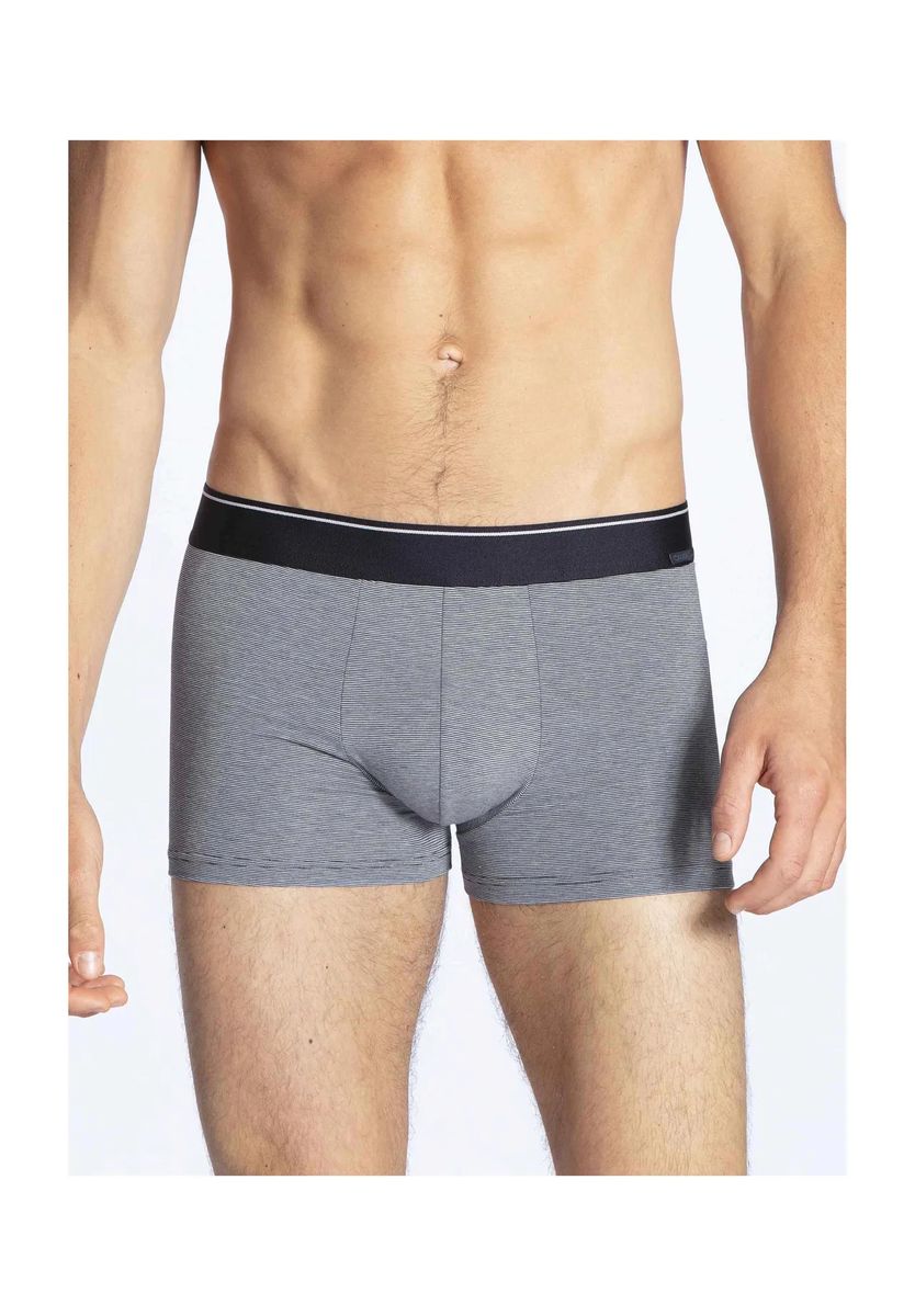 Feingestreifte Melange Stretch Trunks