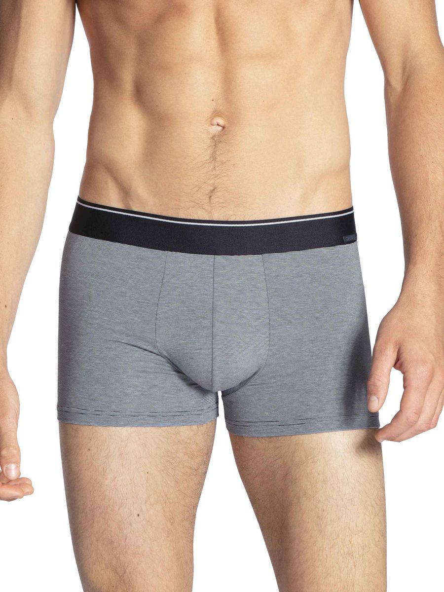 Feingestreifte Melange Stretch Trunks