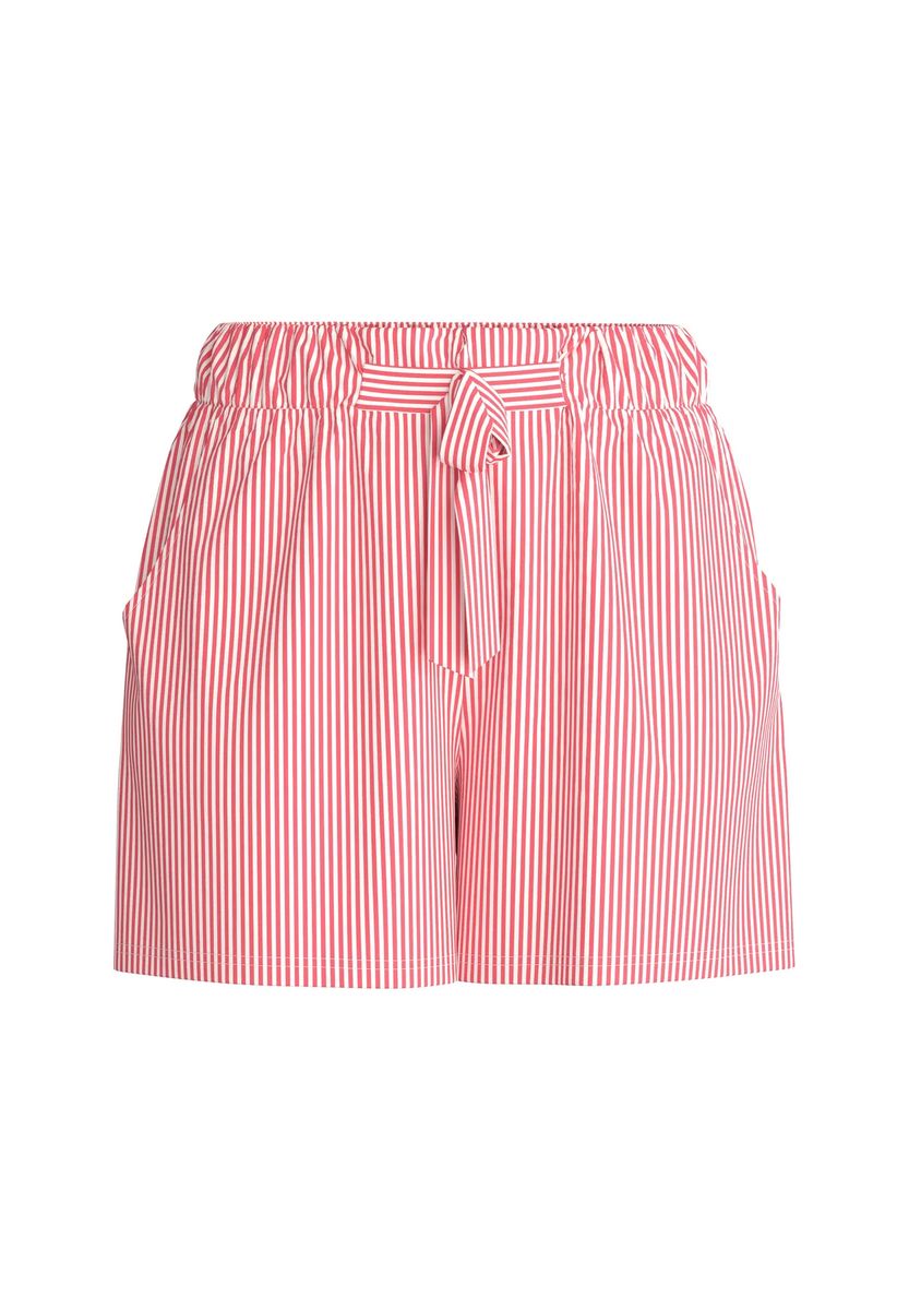 Gestreifte Lounge-Shorts mit Schleife
