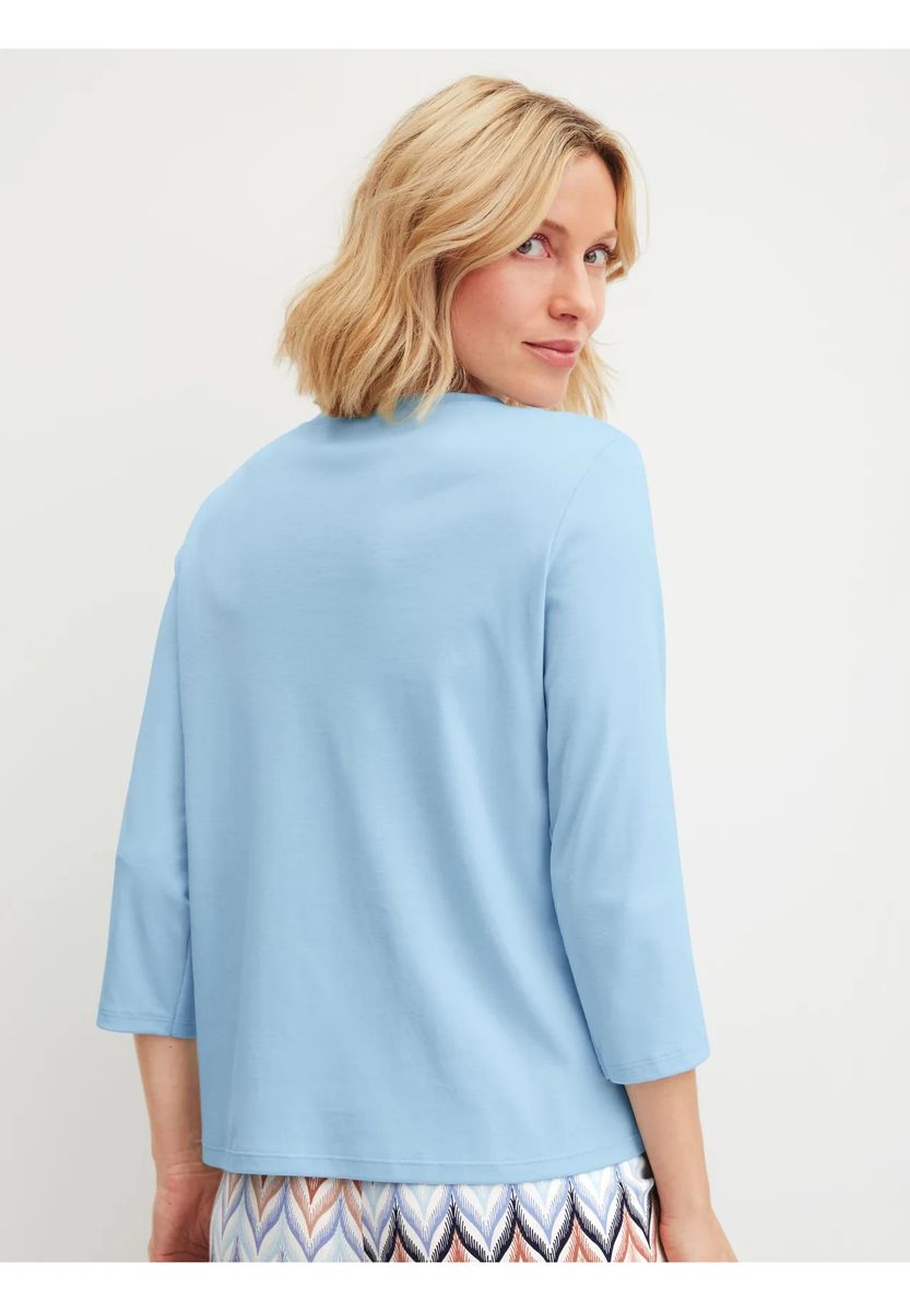 Pyjama-Oberteil mit V-Ausschnitt und 3/4-Arm