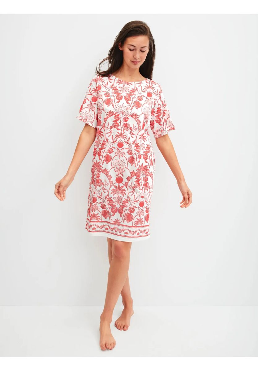 Nachthemd mit botanischem Print