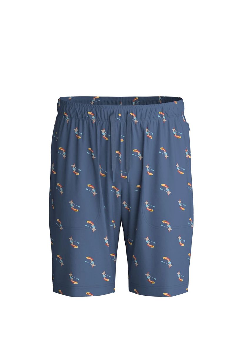 Schlafshorts mit Stand-Up-Paddling Print