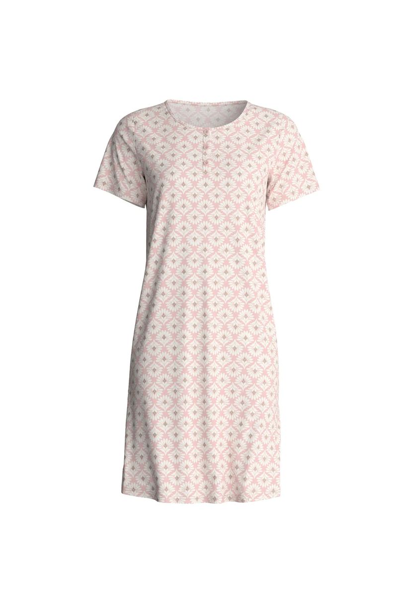 Kurzarm-Nachthemd mit floralem Print