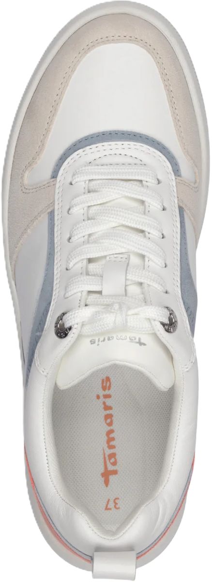Farbblock-Sneaker aus Leder