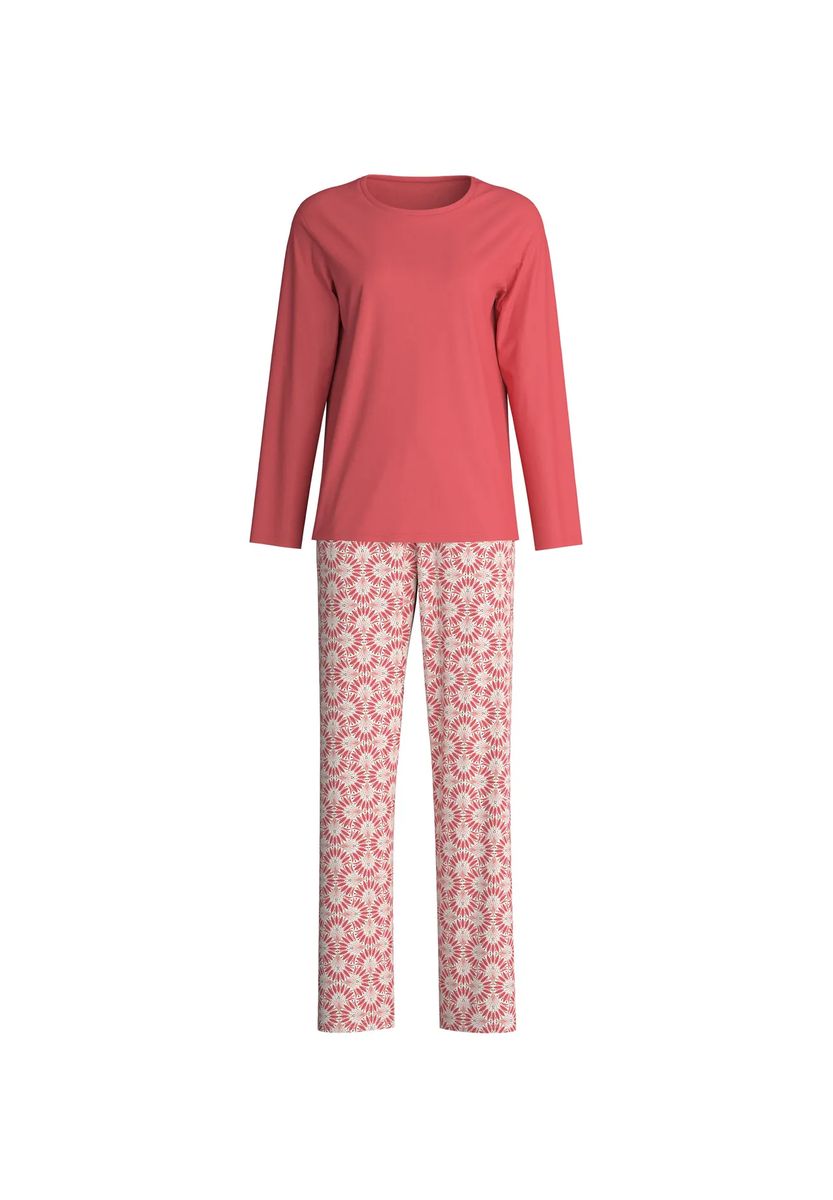 Langärmeliges Baumwoll-Pyjama-Set