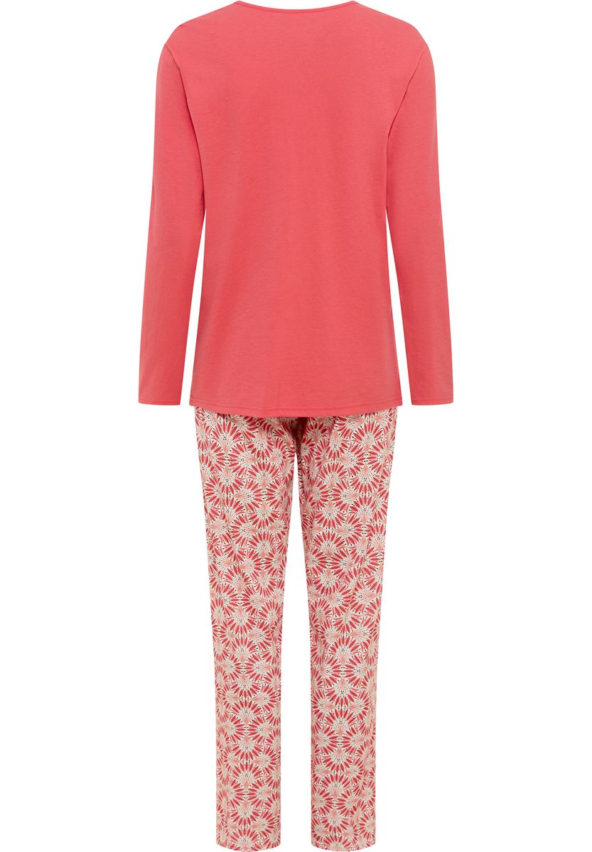 Langärmeliges Baumwoll-Pyjama-Set