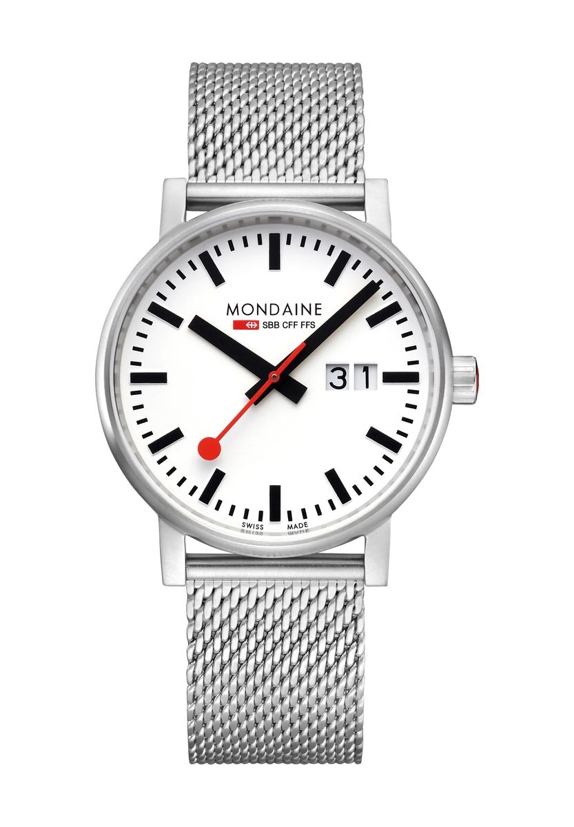 Armbanduhr im Bahnhofsuhr Design