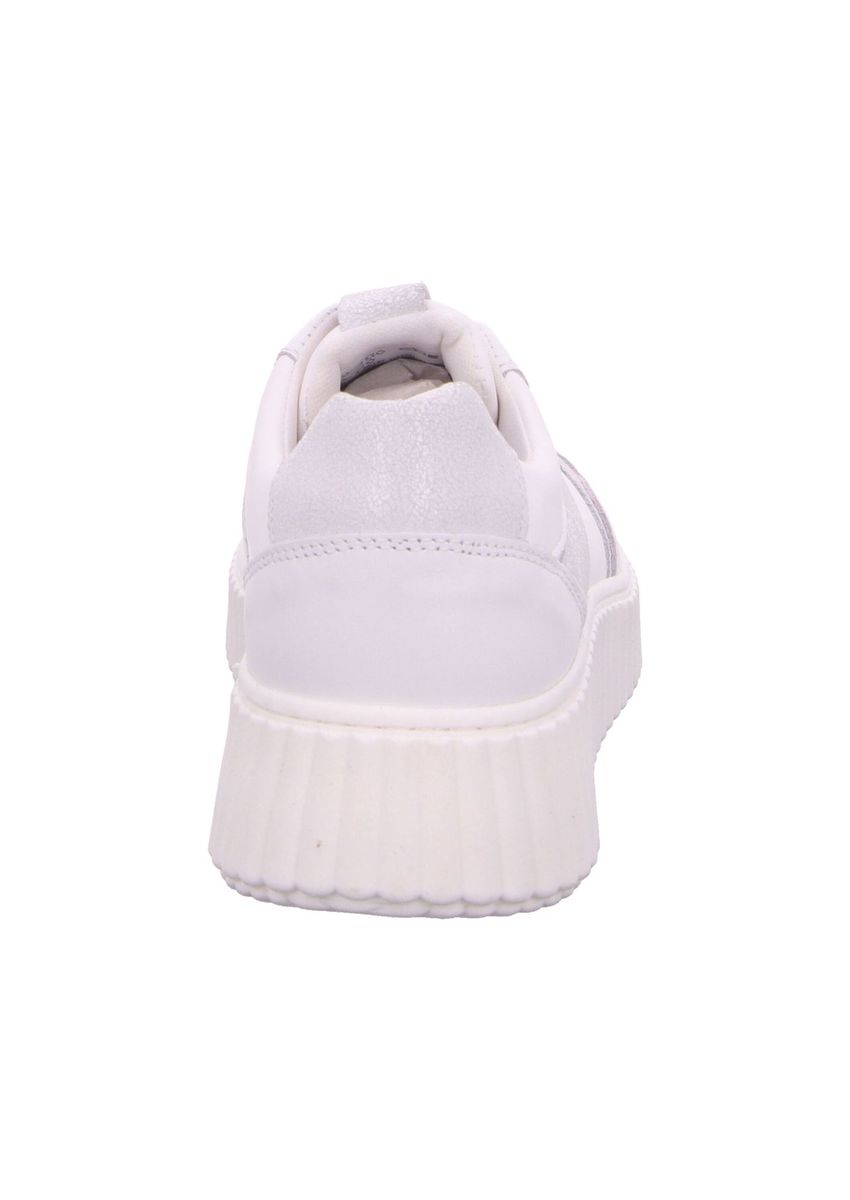 Plateau-Sneaker aus Leder