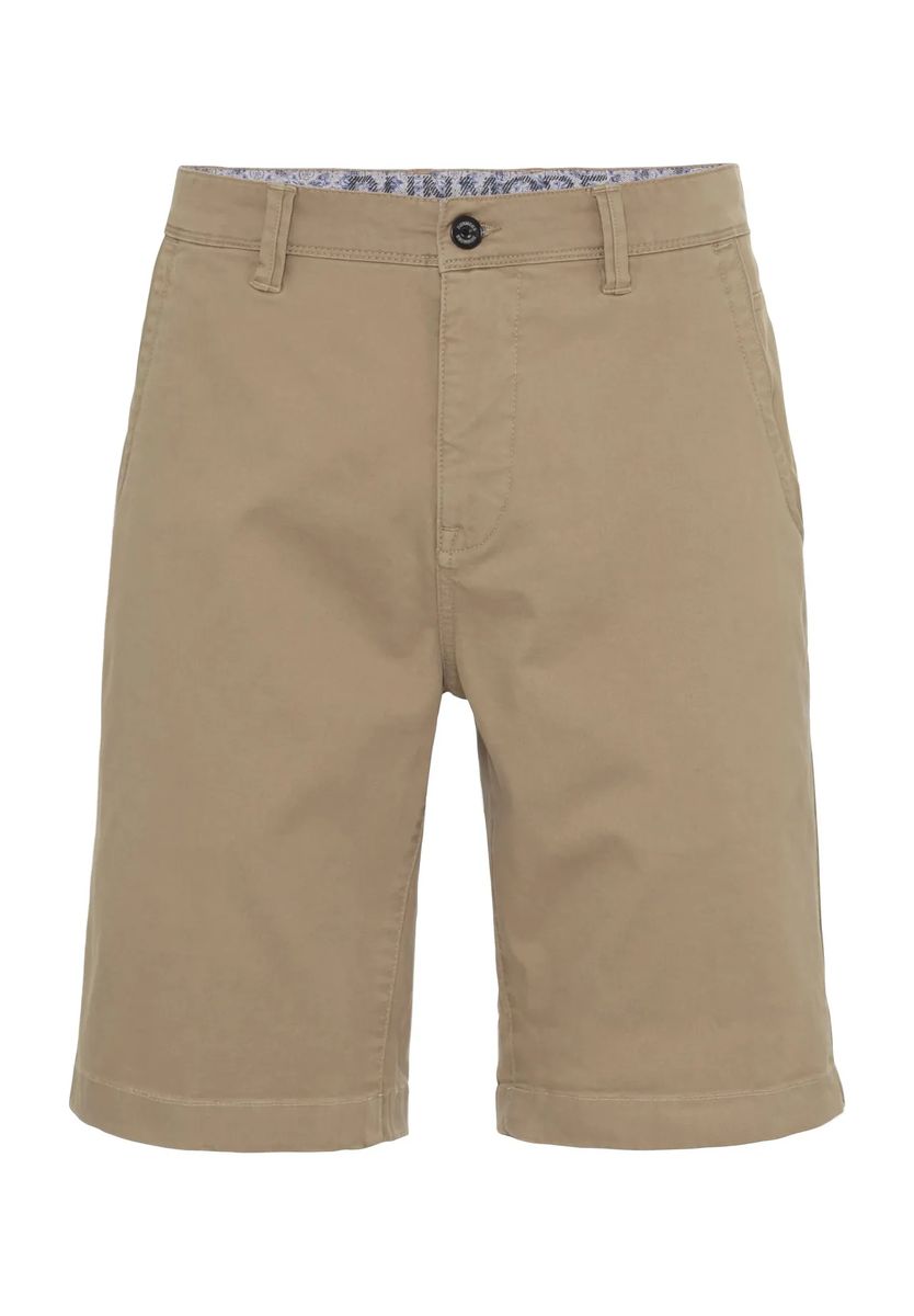 Gerade geschnittene Vier-Taschen Chino-Bermudas