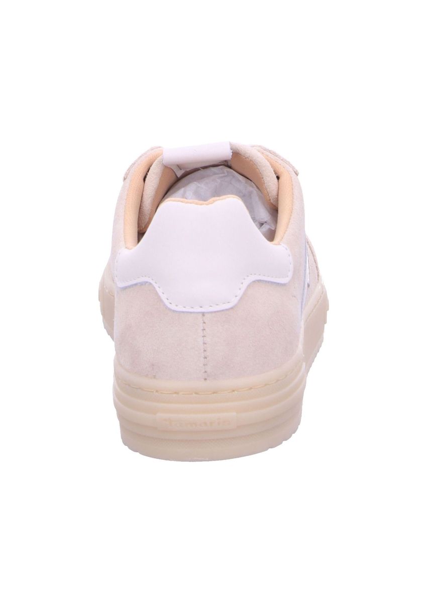 Beige Wildleder Schnür-Sneakers