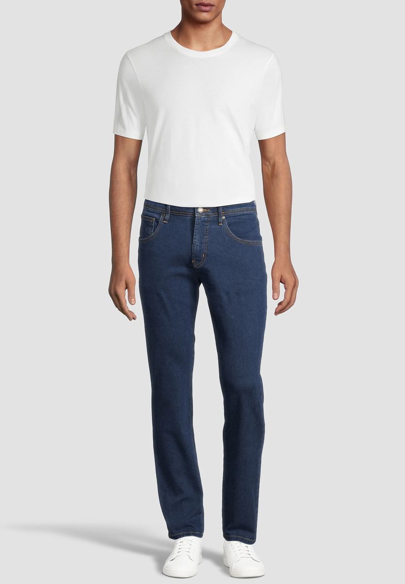 Klassische Five-Pocket-Jeans mit geradem Bein