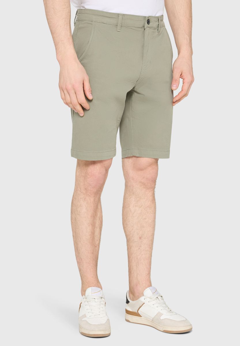 Klassische Stretch Chino Shorts