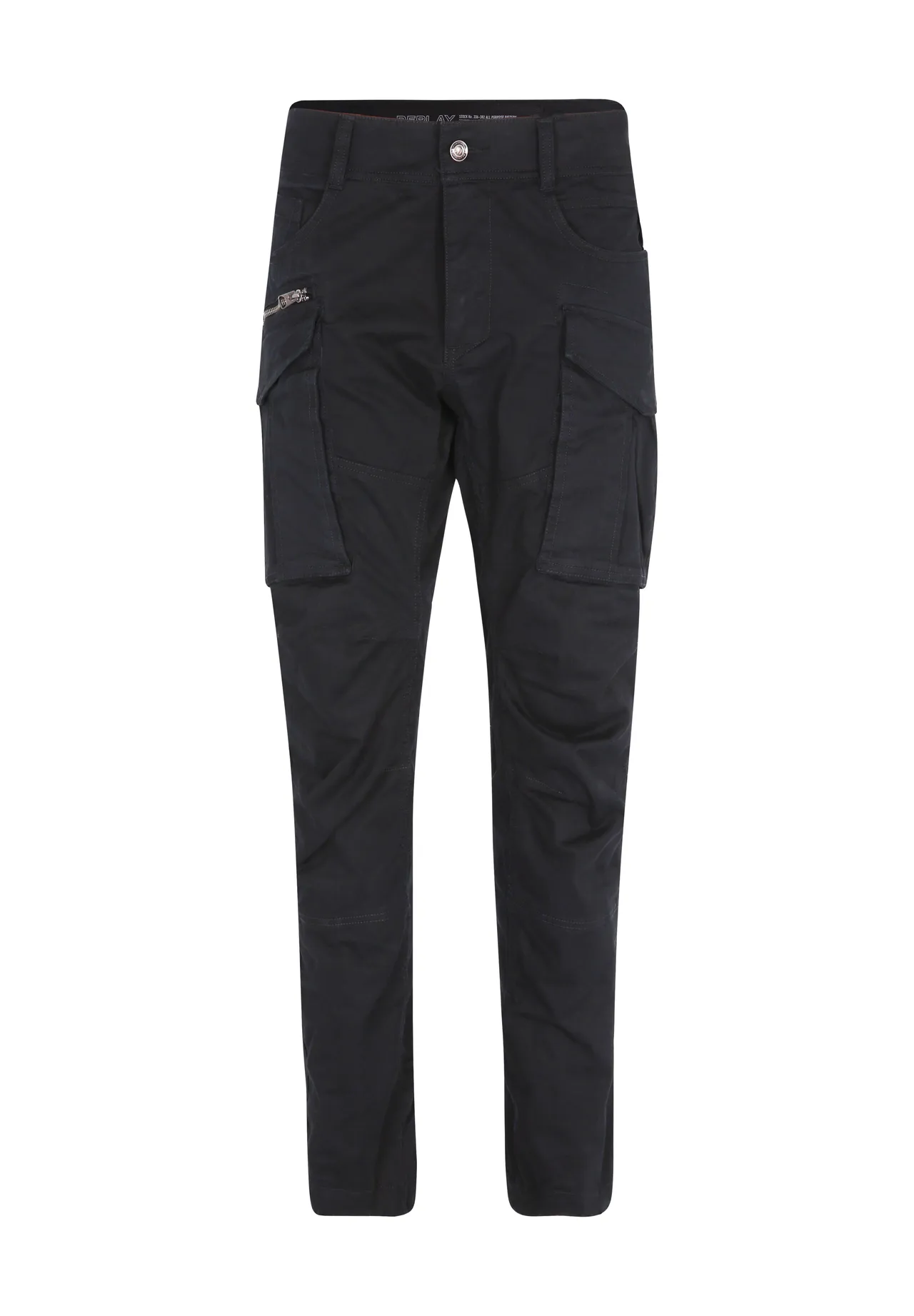 Schmal geschnittene Cargo-Hose mit Taschen