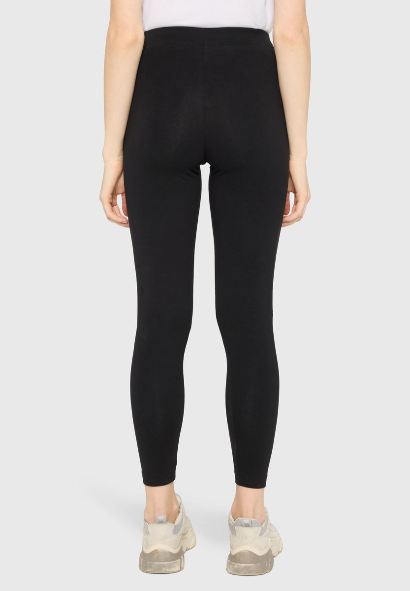Knöchellange Leggings mit Logo-Schriftzug